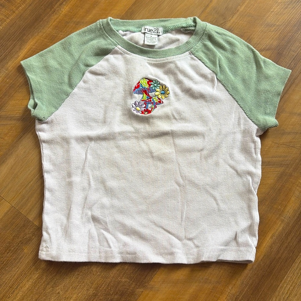 Cute Mushroom Crop Top